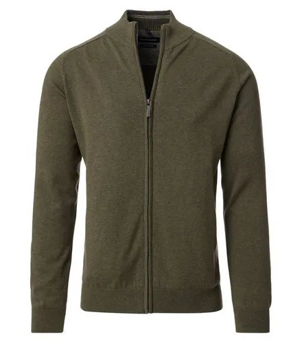 CASAMODA Strickjacke Uni - Herren Strickjacke - Hochwertige Strickjacke aus reiner Pima-Baumwolle, ideal für einen angenehmen Tragekomfort und vielseitige Kombinationen.