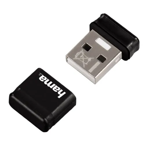 Hama 16GB USB-Stick USB 2.0 Datenstick besonders geeignet für Auto&KFZ Radio, Laptop, Computer, Netbook, Speicherstick (10 MB/s Datentransfer, Memory Stick mit Verschlusskappe im Mini-Format) schwarz