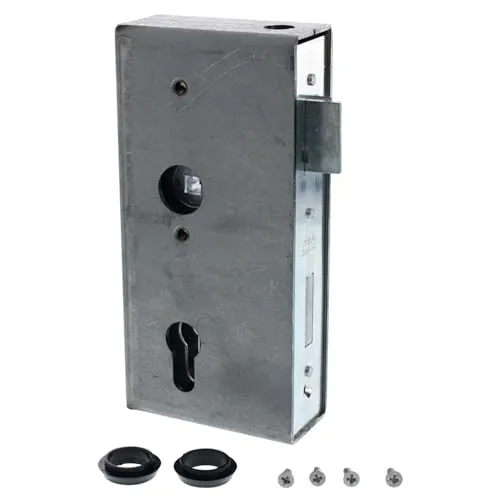 ToniTec Einsteckschloss mit Einschweißkasten 172x40x60 mm Schlosskasten zum Einschweißen für Metalltore Dornmaß 40 mm