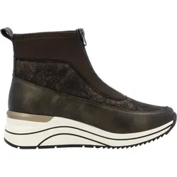 Remonte Keilstiefeletten Damen 31383539313130 Braun 39 EU - Komfort Stiefelette aus hochwertigem Kunstleder mit Reißverschluss für einfachen Einstieg. Die herausnehmbare Textildecksohle sorgt für hervorragenden Tragekomfort, ideal für modische Outfits.