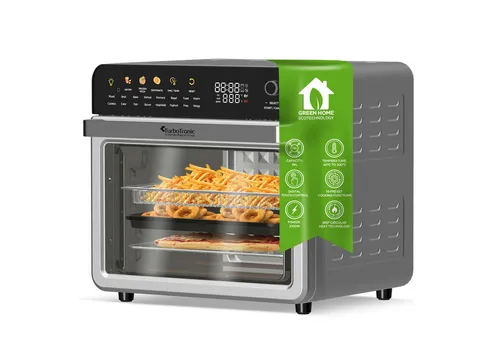 TurboTronic by Z-Line Minibackofen 34 L – 19in1 Heißluftfritteuse mit Dörrautomat