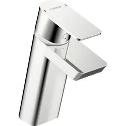 Hansa Hansastela Waschtischarmatur 57082273 - Waschtischarmatur aus entzinkungsbeständigem Messing mit diamantstrukturiertem Wasserfluss und einem Durchfluss von 55 l/min – ideal für modernes Baddesign.