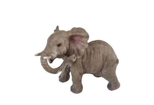Aspinaworld Tierfigur Afrika Deko stehende Elefant Figur 12 cm