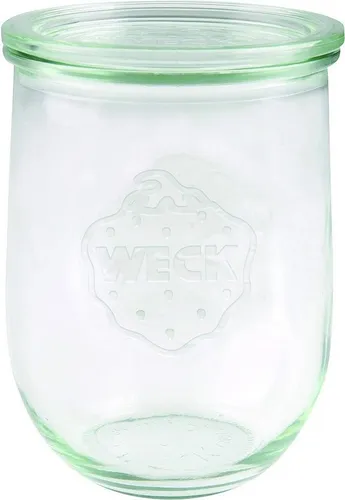 Weck Tulpenglas 1 l - Hochwertiges Einmachglas mit Glasdeckel - Einmachgläser: Hitzebeständig, mikrowellen- und backofengeeignet, ideal zum Einkochen und für dekorative Zwecke.