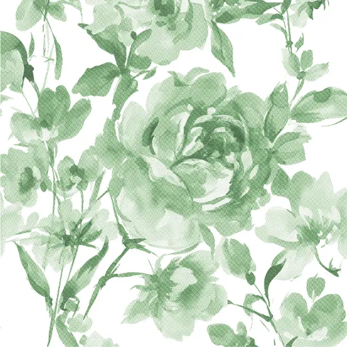 Papstar Servietten dunkelgrün Rose in grün von Serviertten