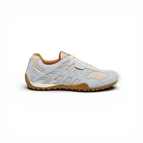 Geox Sportlicher Schnürschuh Blau 40 EU - Sportlicher Schnürschuh in Blau, Größe 40 EU. Aus hochwertigem Leder und Textil, ideal für den täglichen Einsatz. Bequeme Gummisohle für optimalen Tragekomfort.