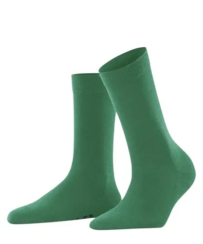 FALKE Damen Socken Softmerino W So Wolle Baumwolle einfarbig 1 Paar, Grün Tourmaline 7618, 35-36