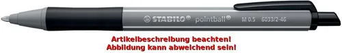 STABILO Druckkugelschreiber pointball colorful, dunkelgrau