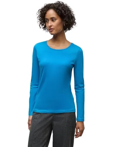 Street One Basic Langarmshirt Polaris Blue 42