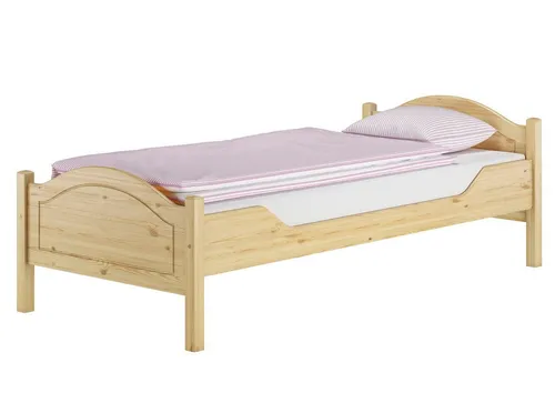 ERST-HOLZ Einzelbett 100x200 cm aus Kiefernholz - Stabiles Einzelbett im Landhaus-Stil, ideal für Jugendliche und Erwachsene. Hergestellt aus massivem Kiefernholz für hohen Liegekomfort und lange Haltbarkeit.