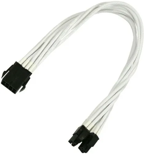 Kabel Nanoxia EPS Verlängerung, 30 cm, Single, weiß