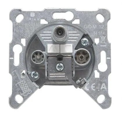 Triax GDM 12 Mediadose 3-fach Durchangsdose (306273)