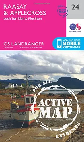 Raasay & Applecross, Loch Torridon & Plockton (OS Landranger Active Map, Band 24)