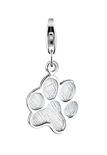 Elli Charm-Einhänger Katze Hund Pfote Tier 925 Silber in silber von Elli