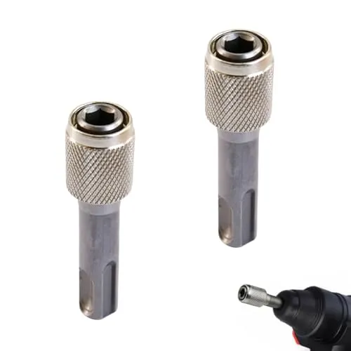 Stück SDS Plus Adapter,Sechskantschaft Bohrerhalter Konverter,SDS Adapter Bithalter 6,35mm,Tiefenerder,Erdungsspieß,Erdbohrer,Universalhalter,Hammerbohrer,Perfekt Bohrfutter für Heimwerkerprojekte 2