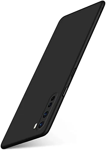 moex Alpha Case für OnePlus Nord Hülle Ultra Dünn, Schutzhülle mit erhöhtem Kameraschutz, Slim Cover Hardcase Backcover, Dünnste Handyhülle Minimalistisch, Matt Schwarz