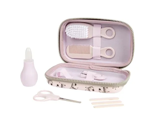 Alvär Baby-Pflegeset inkl. Etui u. a. Papiernagelfeilen, Nagelschere, Nasensauge