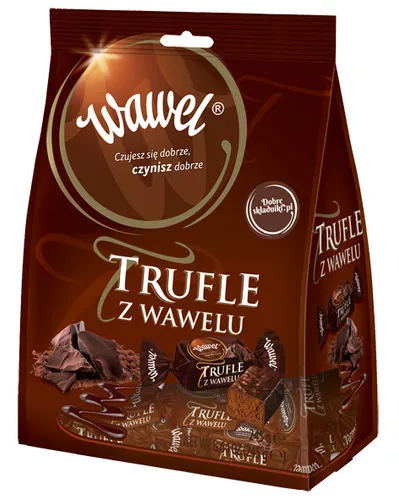 Wawel Truffle Bonbons mit Rumaroma 245 g - Kekse & Kleingebäck, exquisite Trüffelbonbons mit verführerischem Rumaroma für ein unvergessliches Geschmackserlebnis.