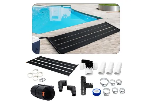 Arebos Pool-Solarkollektor Solarheizung, Poolheizung, Solarmatte, Solarabsorber, Bypass Set, (Set, 100-St., inkl. Bypass - Set), Beliebig erweiterbar, inkl. Bypass-Set