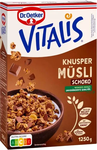 Dr. Oetker Vitalis Knusper Müsli, Schoko, 1,25 kg, neu&ovp von Dr. Oetker