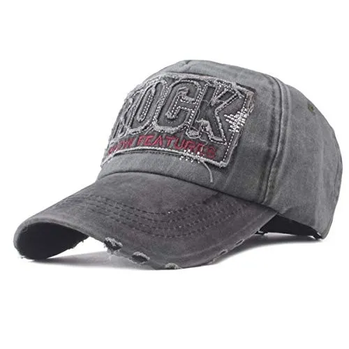 Baseballcap Rock College Cap Snapback Vintage Used Look - Stylische Baseballcap im Vintage-Look, verstellbar von 55-60 cm Kopfumfang. Mit Lüftungslöchern und gesticktem Schriftzug für optimalen Tragekomfort.