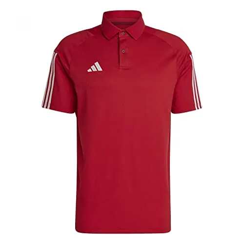 adidas Performance T-Shirt Tiro 23 Competition Poloshirt - Sportliches Poloshirt aus 65% Polyester für optimalen Komfort beim Fußball, in auffälligem Rot und ideal für Training und Freizeit.