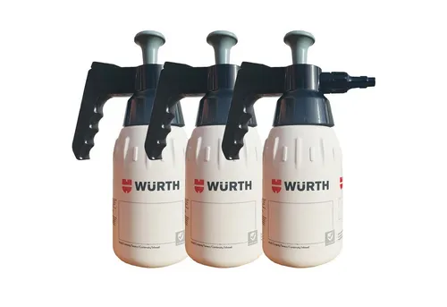 Würth Sprühflasche 3 x Würth Pumpsprühflaschen 1 Liter Grau Lösemittelbeständig Spar-Set, (3-tlg)