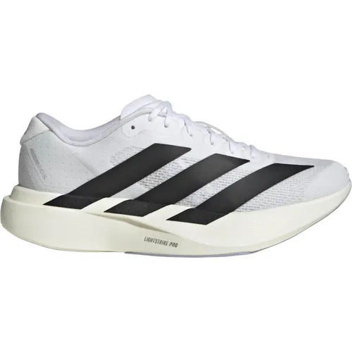 adidas adizero Evo SL Sneaker Damen - Leichte Laufschuhe in ftwr white-core black - Laufschuhe mit ultraleichter Lightstrike Pro-Mittelsohle für hervorragende Dämpfung, ideal für sportliche Aktivitäten und bequemes Laufen.