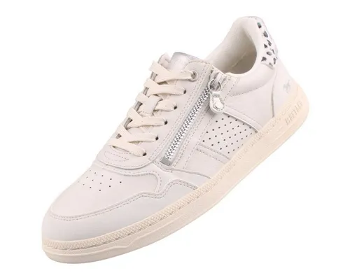 MUSTANG Damen Sneaker Ice EU 41 - Stylische Damen-Sneaker aus Kunstleder mit Leoparden-Einsatz und bequemem Innenfutter, ideal für trendbewusste Frauen.