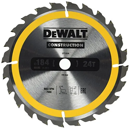 DEWALT DT1939-QZ Kreissaegeblatt Handkr. 184/16mm 24WZ von DeWalt