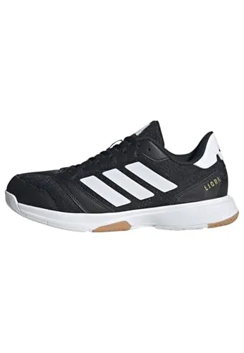 adidas Herren Ligra 8 Indoor Schuhe, Core Black/Cloud White, 47 1/3 EU - Herren-Hallenschuhe mit atmungsaktivem Obermaterial aus Synthetik-Leder und Mesh, ideal für Indoor-Sportarten und optimalen Komfort.