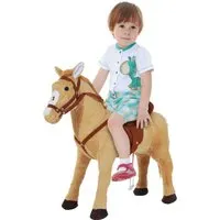 HOMCOM Reitpferd Plüsch, Eisen