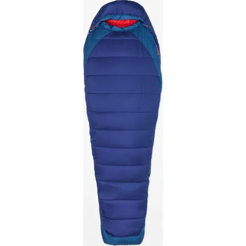 Marmot Trestles Elite Eco 20 Damenschlafsack, blau, 206cm - Schlafsack aus 100 % recycelten Materialien, ideal für umweltbewusste Camperinnen, mit HL-ElixR?Eco Micro-Synthetikisolierung für optimale Wärme und Komfort.