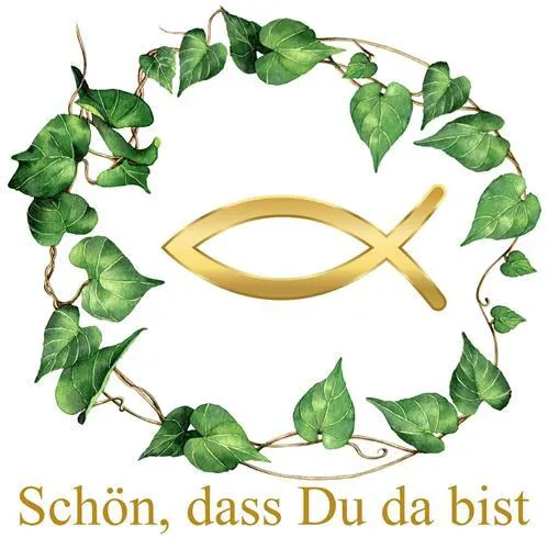 Servietten Taufe Fisch gold Kommunion Konfirmation Firmung Tischdeko 33x33cm 20