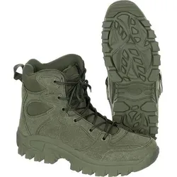 MFH Stiefel Commando Einsatzstiefel Oliv 41 - Leicht und Robust - Wanderschuhe, hochwertiger Einsatzstiefel mit 8-Loch Schnürung, extra leicht und ideal für Outdoor-Aktivitäten und Trekkingtouren.