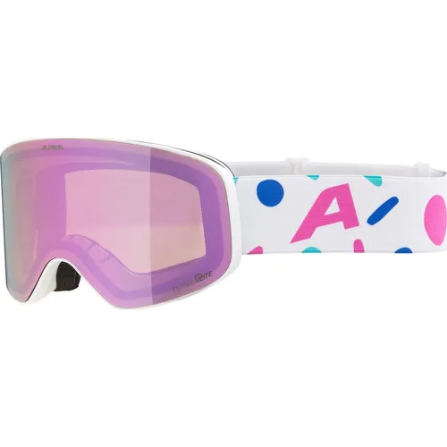 ALPINA FERNIE Q-LITE - Verspiegelte Skibrille für Kinder - Skibrille mit Q-LITE Technologie für bessere Sichtbarkeit im Schnee, ideal für Brillenträger. 100% UV-Schutz und beschlagfreie Sicht dank innovativer Beschichtung.