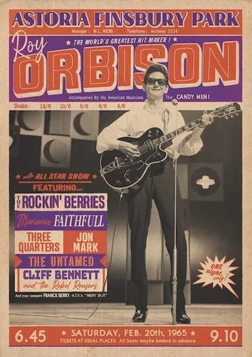 Poster ROY ORBISON in schwarz von artificial