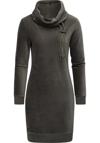 Ragwear Sweatkleid Chloe Velvet stylisches Langarmkleid in Samtoptik