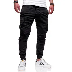 Rello & Reese Herren Cargo Chinohose Jogger Hose JN-3839 [Schwarz, W32]