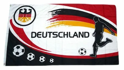 Flagge / Fahne Deutschland Fußball 12 Fan Hissflagge 90 x 150 cm