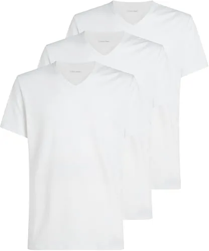 Calvin Klein Underwear T-Shirt S/S V Neck 3PK - Herren-Shirts im 3er-Pack, hüftlang mit V-Ausschnitt und hohem Tragekomfort aus elastischem Jersey. Ideal für kombinierbare Basics im Alltag.
