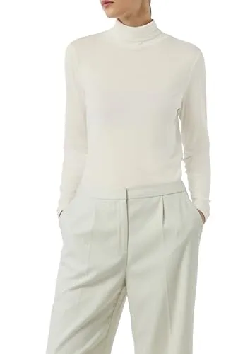 comma Strickpullover - Damen Pullover mit Turtleneck und langen Ärmeln, Slim Fit für eine elegante Silhouette und Rippbündchen für zusätzlichen Komfort.