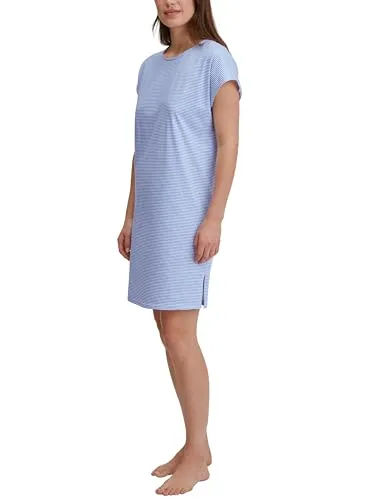 Calida Lovely Nights Kurzärmeliges Nachthemd in Hellblau von CALIDA