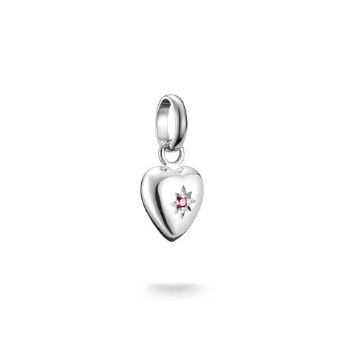 Thomas Sabo Charm Club Connect Charm-Anhänger Herz mit Stern - Charms in Bijouterie, aus recyceltem 925 Silber, vielseitig kombinierbar mit Connect Ketten und Armbändern für kreative Tragevarianten.