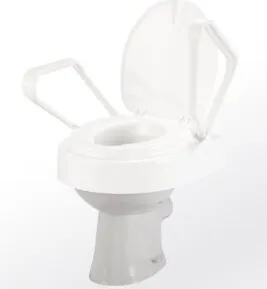 TRILETT2 Toilettensitzerhöhung mit Armlehnen, weiß von Meyra