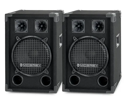 McGrey DJ-1022 Partykeller/DJ-Box Paar 2x 400W
