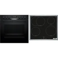 HND675LS62 Herdset mit Induktionskochfeld - Sets mit 10 Heizarten, Pyrolyse und AutoPilot30 für müheloses Kochen und reinigen.