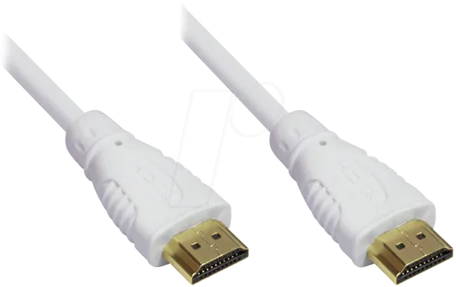 GC 4514-030W - HDMI A Stecker > HDMI A Stk., 3m weiß
