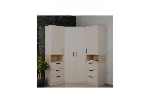 Marmex Möbel Mehrzweckschrank-Set Grant Set 17 C in schwarz von Marmex Möbel