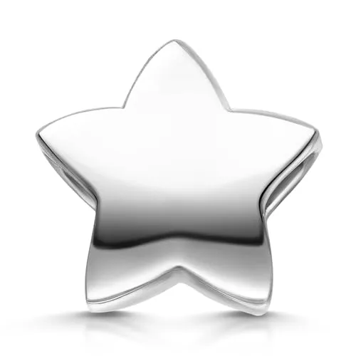 Materia Charm Anhänger Silber 925 Beads Stern - Elemente für Armbänder 746